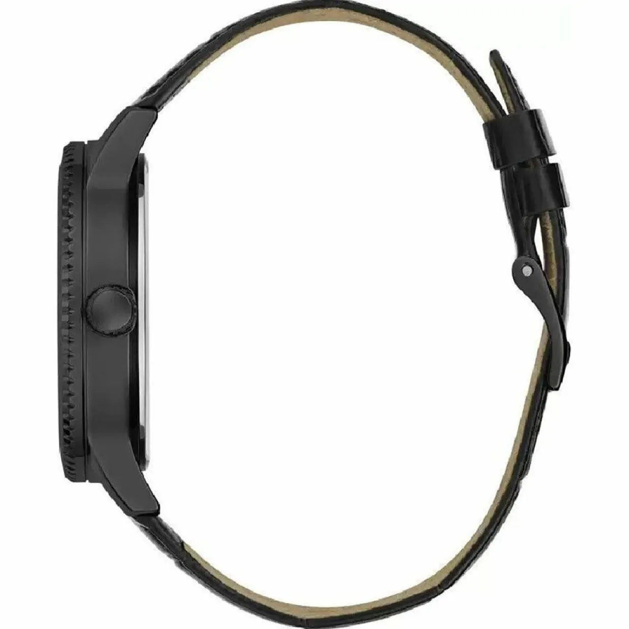Montre Homme Monarch en Cuir noire-Guess Clearance