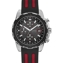 Montre Homme Octane en Caoutchouc noire-Guess Outlet