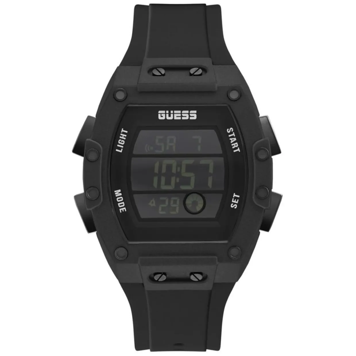 Montre Homme Phoenix en Silicone noire-Guess Clearance