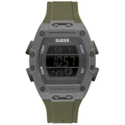 Montre Homme Phoenix en Silicone verte-Guess New