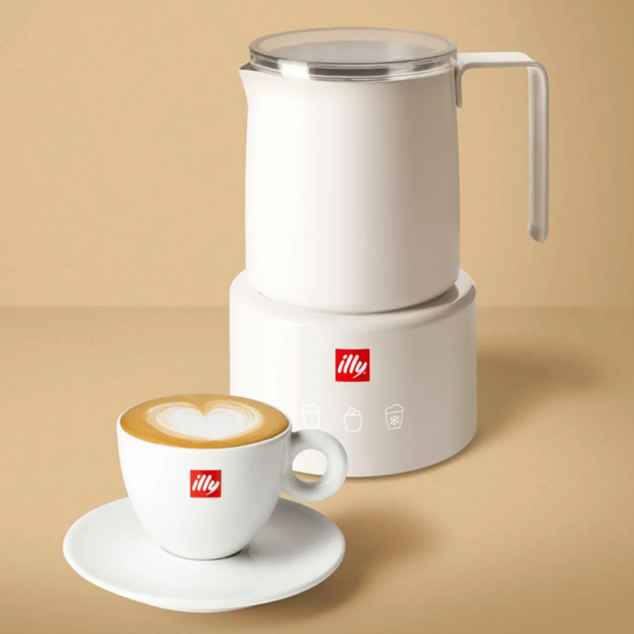 Mousseur à lait blanc-Illy Clearance
