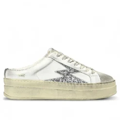 Mules en Cuir Deluxe blanc-Moa Concept Discount