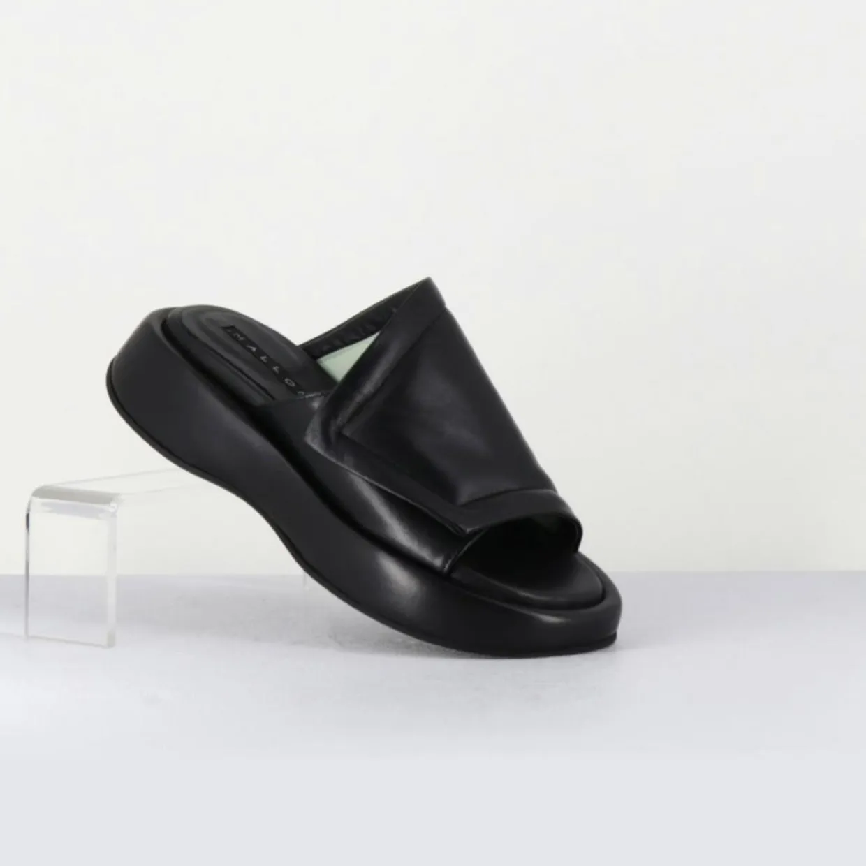 Mules en Cuir Rombo noires-Malloni Best