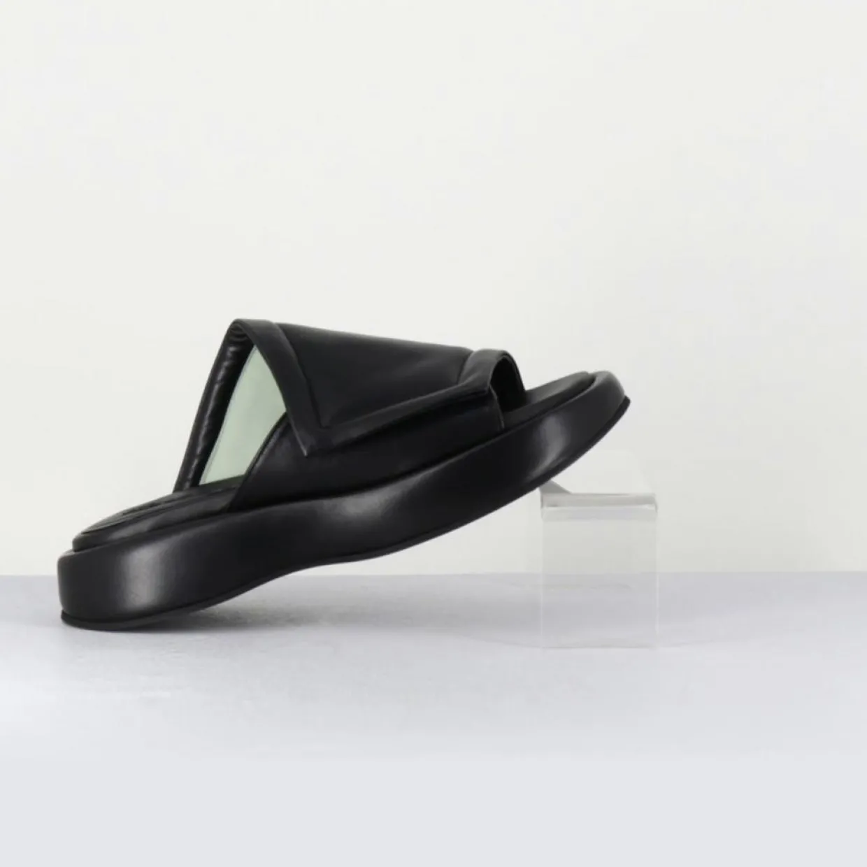 Mules en Cuir Rombo noires-Malloni Best