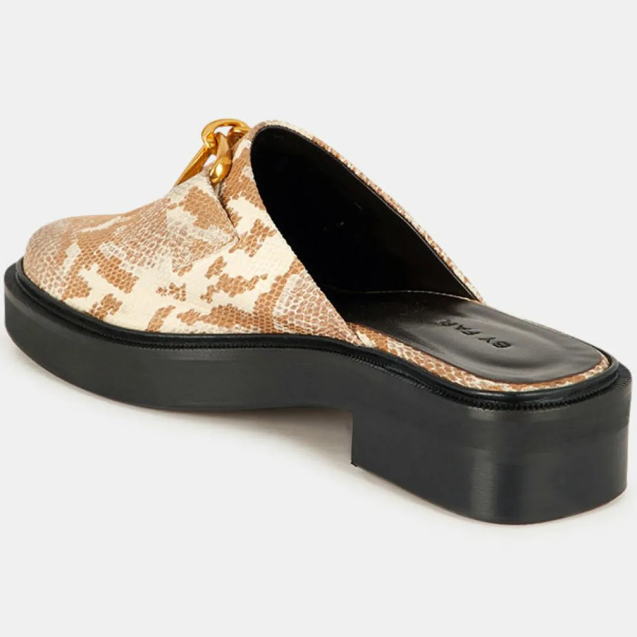 Femme By Far Sandales À Talons^Mules en Cuir Sabot beige