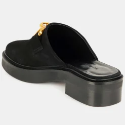 Mules en Cuir sabot noires-By Far Discount