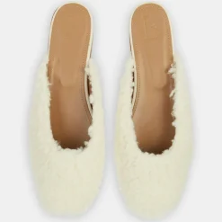 Femme Flattered Sandales Plates^Mules Malva beiges