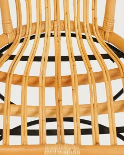 Uniqka Fauteuils^Naga - Fauteuil en rotin naturel et pieds métal