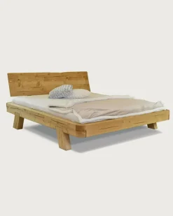 Uniqka Lits^Nalia - Lit poutre en bois massif d'épicéa 180 CM