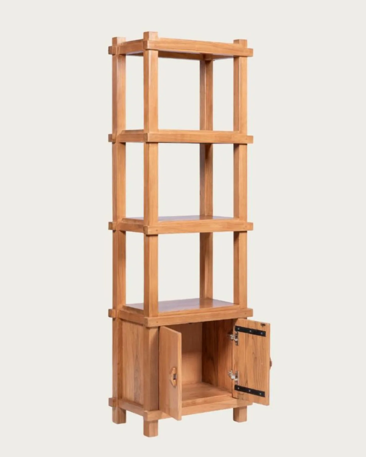Nara - Grande étagère en teck massif-Uniqka Clearance