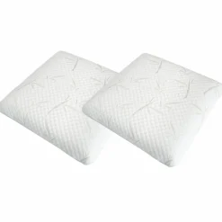 Pack 4 pièces blanc : 2 Oreillers + Protège-Matelas + Couette - 180x200 cm-Neorev Sale