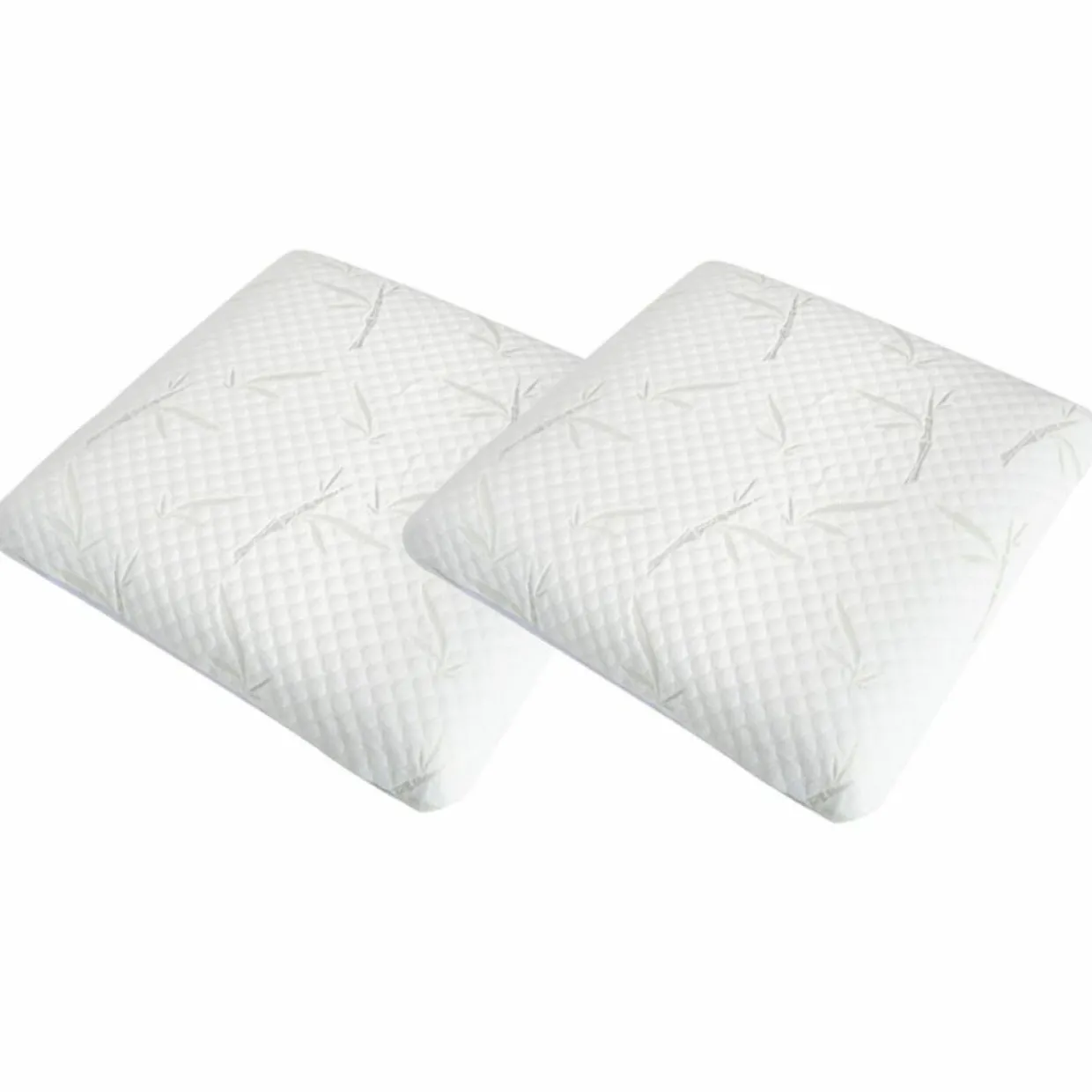 Pack 4 pièces blanc : 2 Oreillers + Protège-Matelas + Couette - 180x200 cm-Neorev Sale