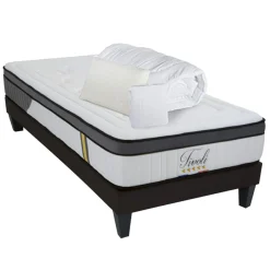 Bellecour Lits^Pack prêt-à-dormir Tivoli blanc - 90x190 cm