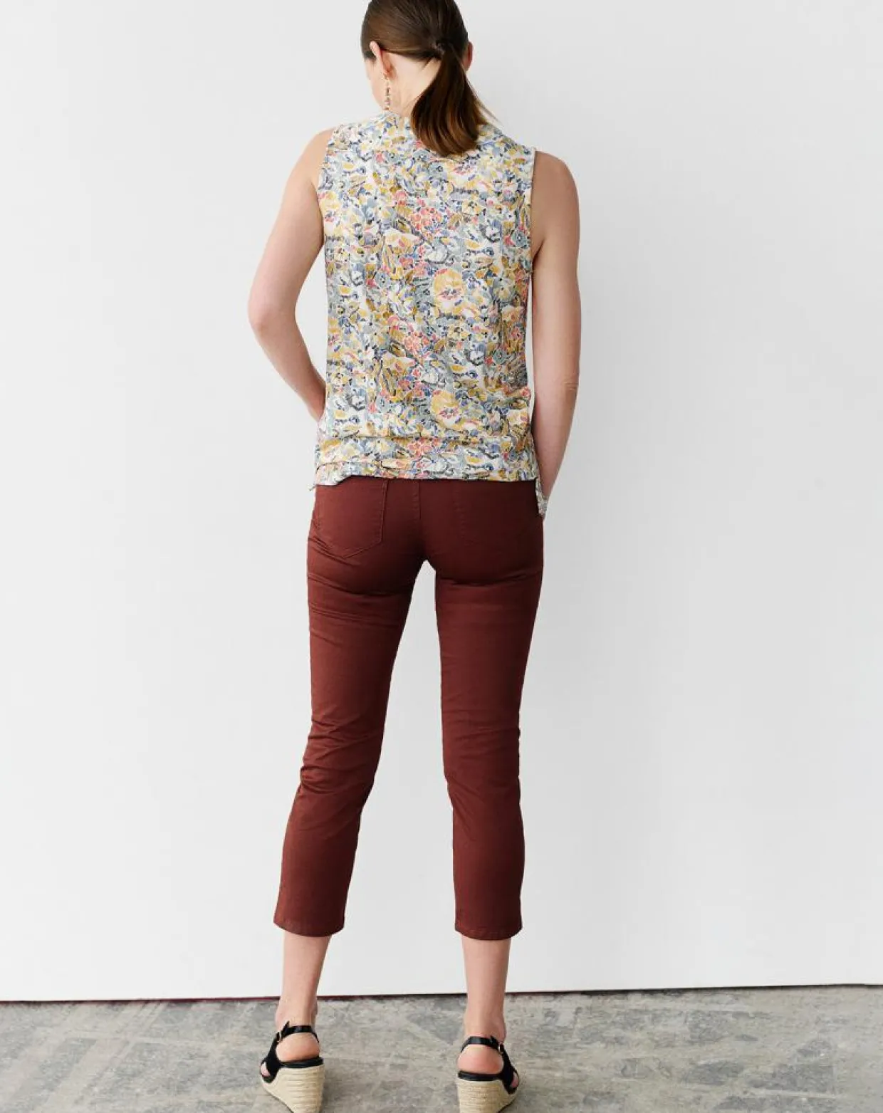 Femme Caroll Pantalons^Pantacourt Mason B chocolat