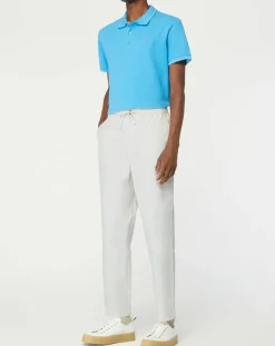 Pantalon 100% Coton Bio chino Regular Fit Mujog écru-Galeries Lafayette Online