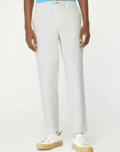 Pantalon 100% Coton Bio chino Regular Fit Mujog écru-Galeries Lafayette Online