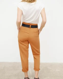 Femme Caroll Pantalons^Pantalon 7/8 fuselé June tabac