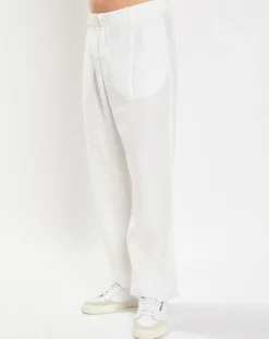 Homme Marc O'Polo Pantalons^Pantalon 100% Lin Mossbo Pant Pinces blanc