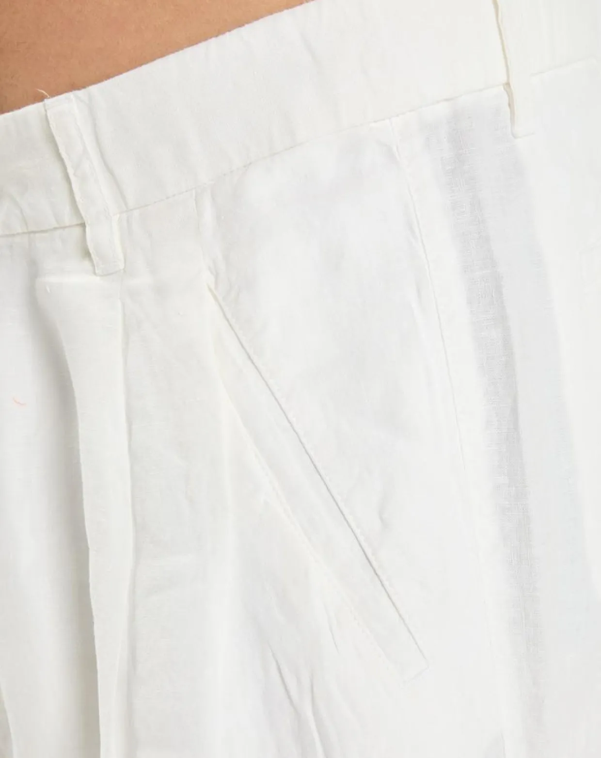 Homme Marc O'Polo Pantalons^Pantalon 100% Lin Mossbo Pant Pinces blanc