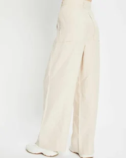 Femme Marc O'Polo Pantalons^Pantalon 100% Lin Plissé Large Kl beige
