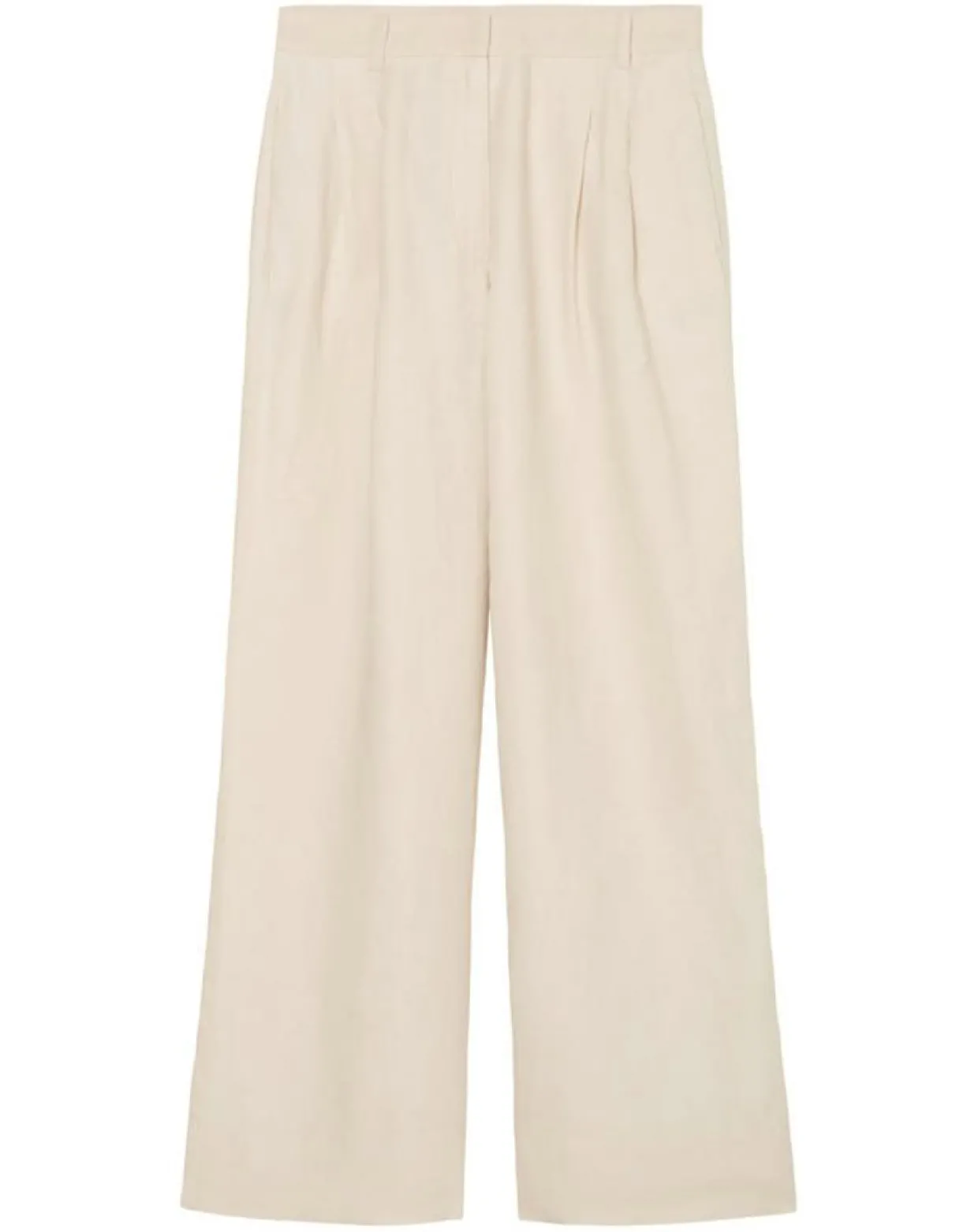 Femme Marc O'Polo Pantalons^Pantalon 100% Lin Plissé Large Kl beige