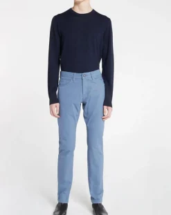 Pantalon ajusté Flex bleu gris-Galeries Lafayette Outlet