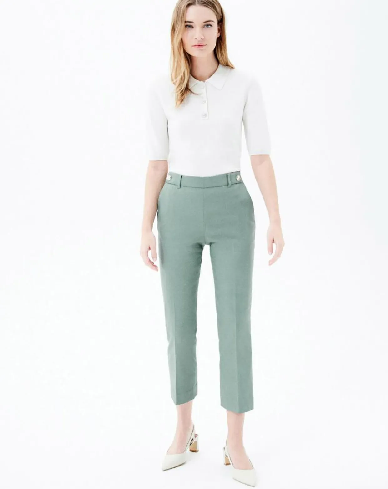 Pantalon ajusté Phileas céladon-Caroll