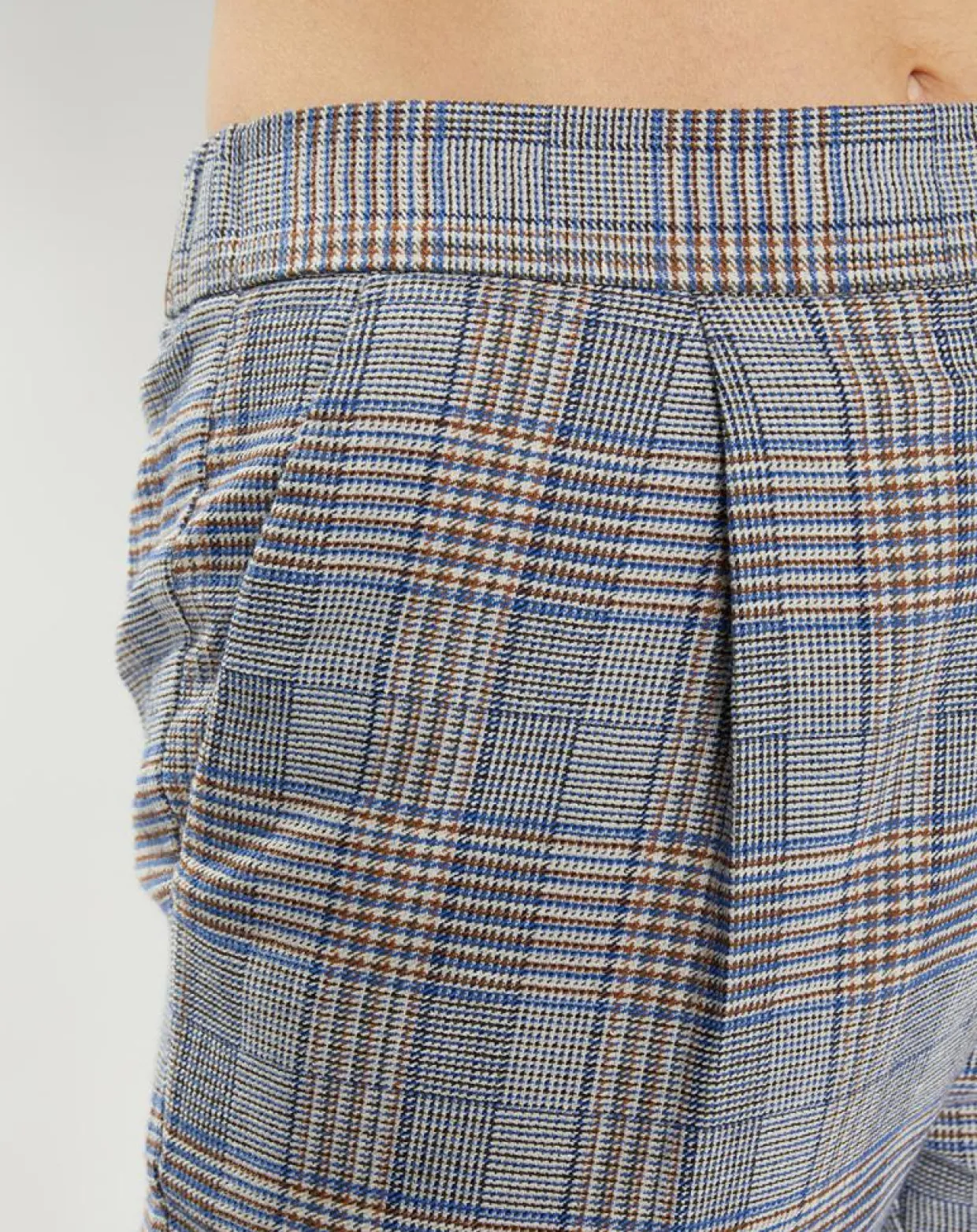 Pantalon ajusté Rink imprimé Prince de Galles gris/noir-Galeries Lafayette Online