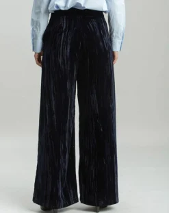 Pantalon ample en Velours Lizy nuit-Lauren Vidal Sale