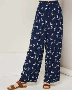 Pantalon ample fluide Julia imprimé marine-See u Soon Discount