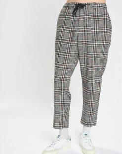 Homme Scotch & Soda Pantalons^Pantalon ample fuselé multicarreaux gris