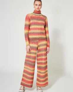 Pantalon Arc-en-ciel kaki-Manoush Clearance