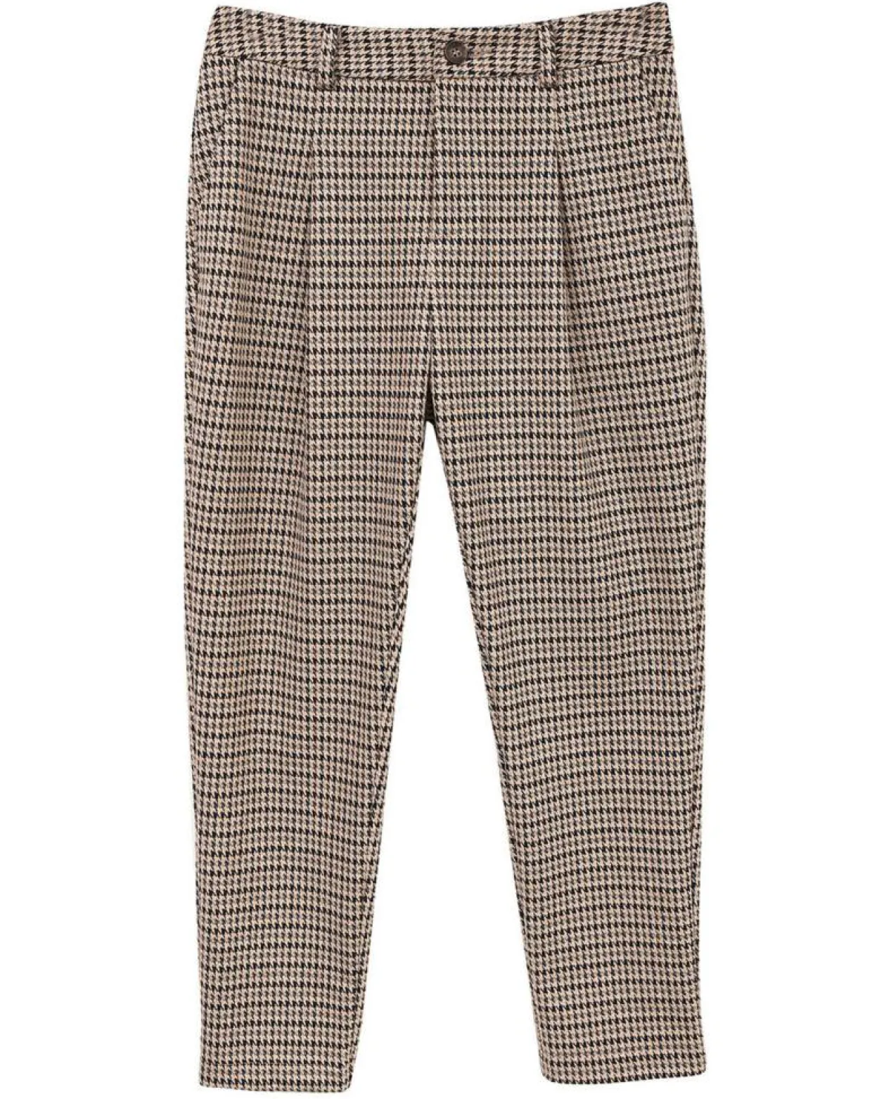 Femme The Korner Pantalons^Pantalon Bruno imprimé pied de poule beige/bleu marine
