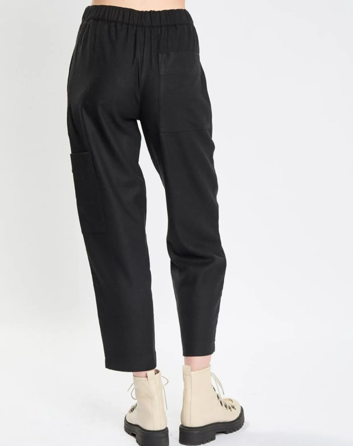 Femme Marc O'Polo Pantalons^Pantalon cargo en Laine mélangée noir