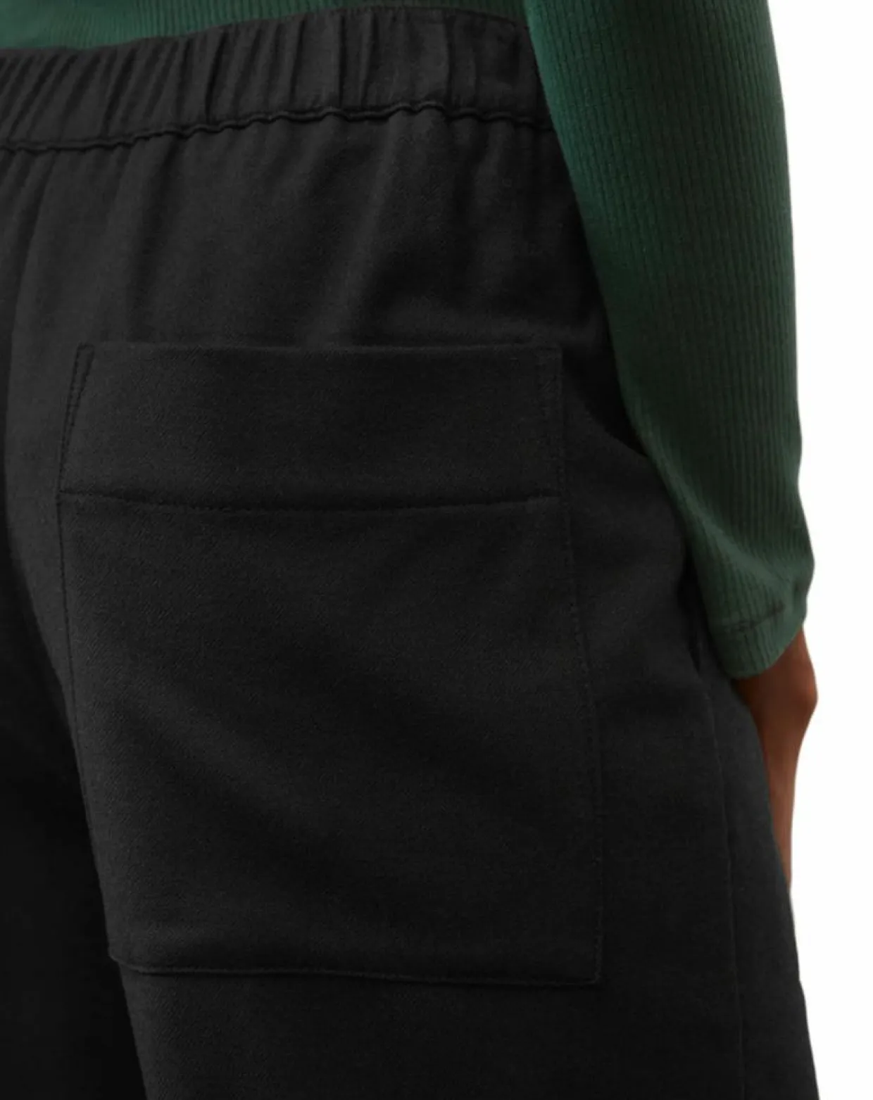 Femme Marc O'Polo Pantalons^Pantalon cargo en Laine mélangée noir