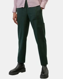 Femme Marc O'Polo Pantalons^Pantalon cargo en Laine mélangée vert foncé