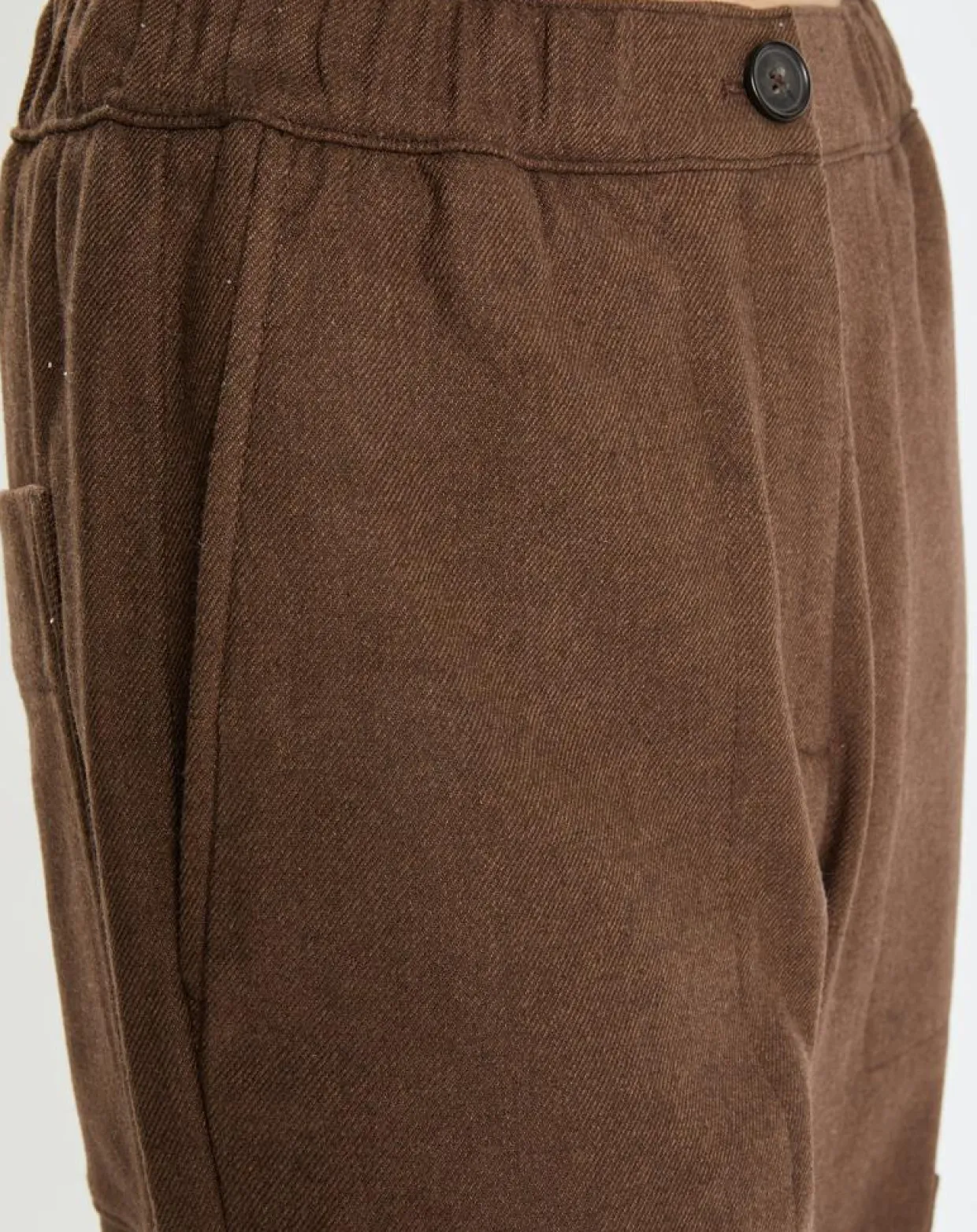 Pantalon cargo en Laine mélangée marron-Marc O'Polo Best