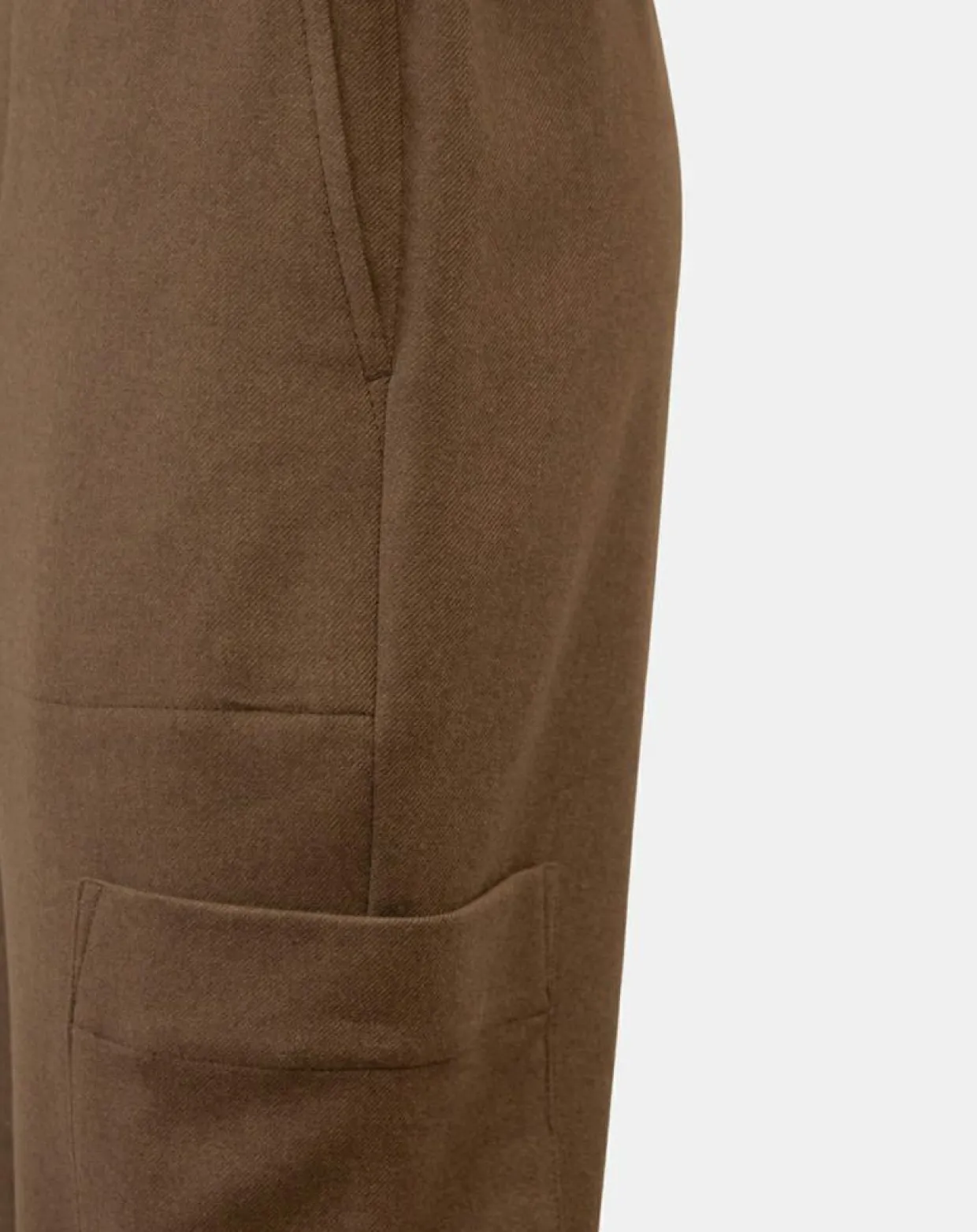 Pantalon cargo en Laine mélangée marron-Marc O'Polo Best