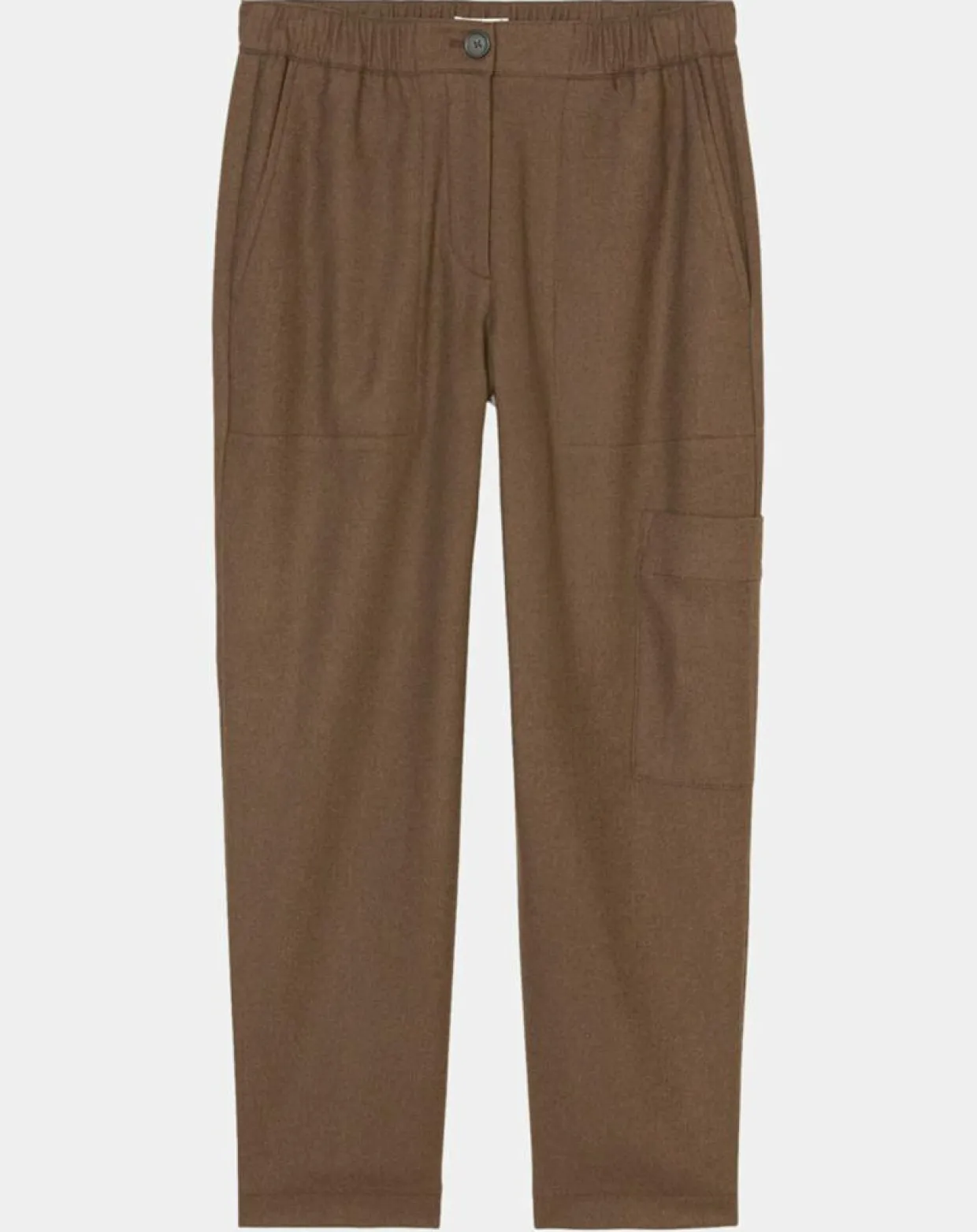 Pantalon cargo en Laine mélangée marron-Marc O'Polo Best