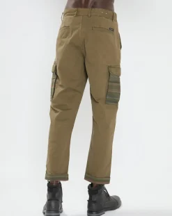 Homme Scotch & Soda Pantalons^Pantalon Cargo Loose Tapered kaki foncé