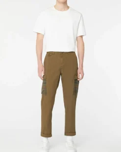 Homme Scotch & Soda Pantalons^Pantalon Cargo Loose Tapered kaki foncé