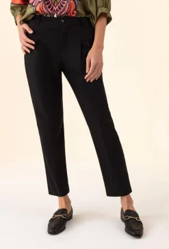 Pantalon Celia noir-Bleu Blanc Rouge Sale