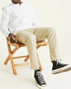 Homme Dockers Pantalons^Pantalon chino Alpha Icon Tapered à rayures beige/blanc