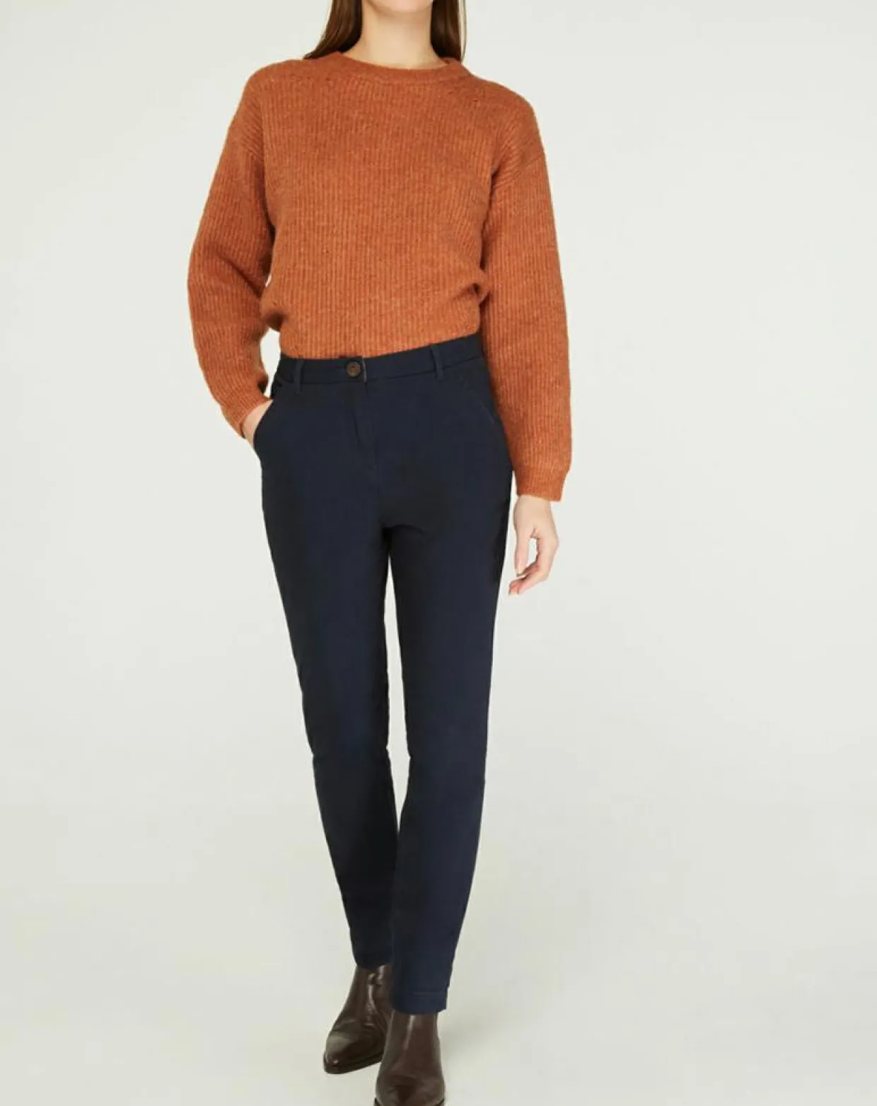 Femme Jodhpur Pantalons^Pantalon chino Bill bleu marine