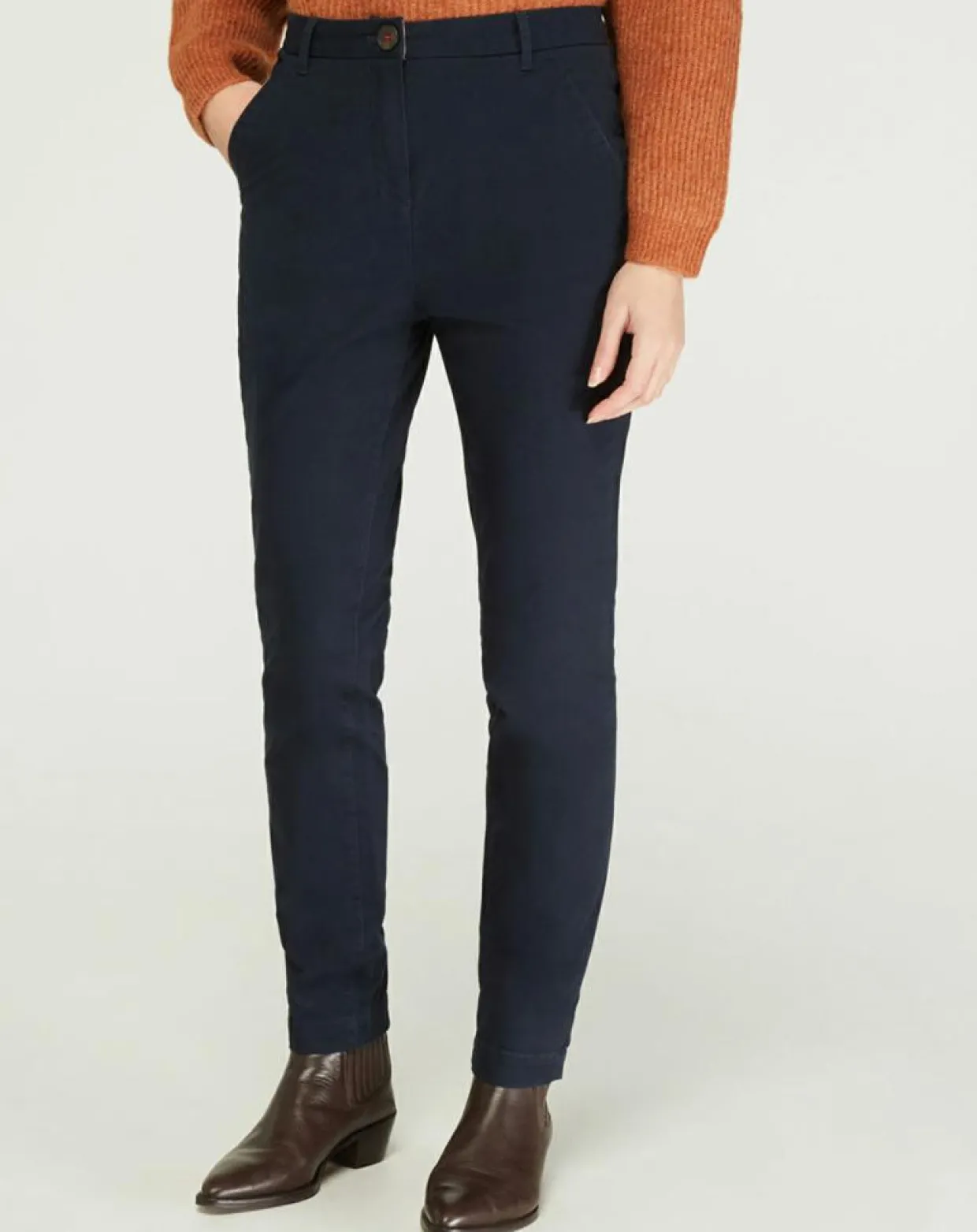 Femme Jodhpur Pantalons^Pantalon chino Bill bleu marine