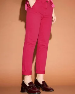 Pantalon chino Cyrilp rose foncé-Jodhpur Best