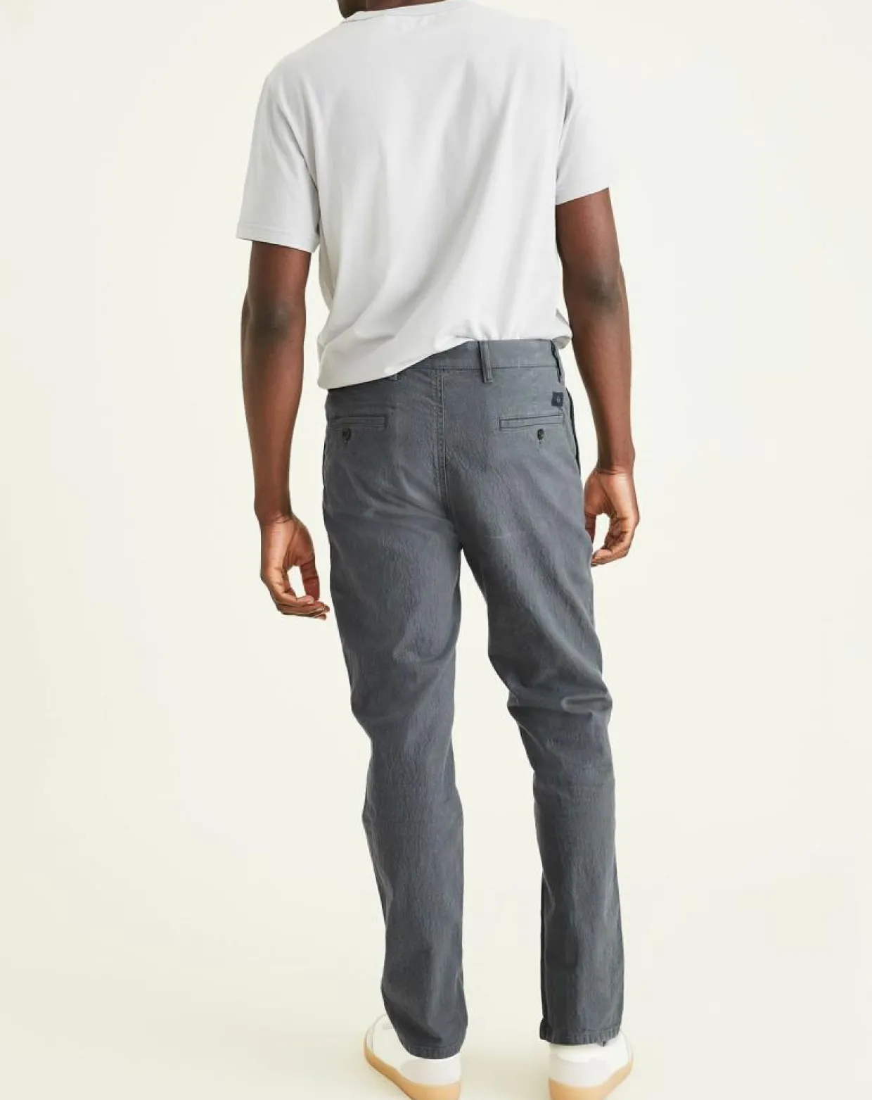 Homme Dockers Pantalons^Pantalon chino en Coton Bio Alpha Icon Tapered à carreaux gris