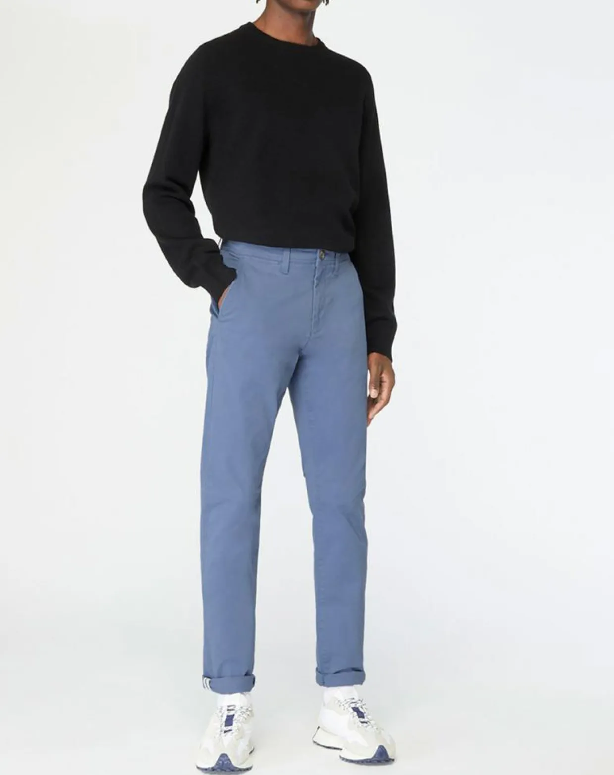 Homme Galeries Lafayette Pantalons^Pantalon chino en Coton bio slim Kutslim bleu vintage