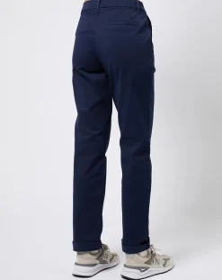Pantalon chino en Coton mélangé classique bleu marine-Esprit Discount
