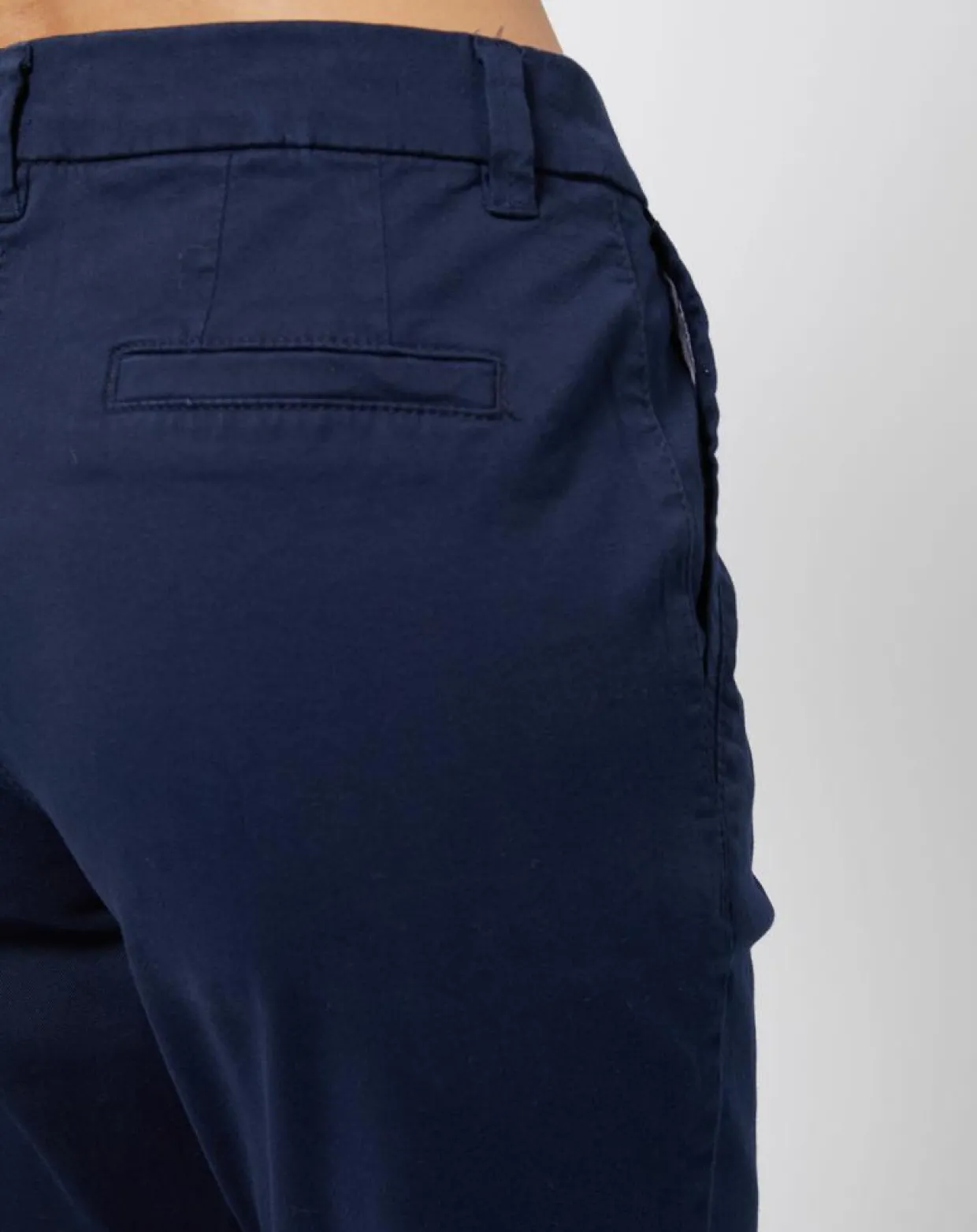 Pantalon chino en Coton mélangé classique bleu marine-Esprit Discount